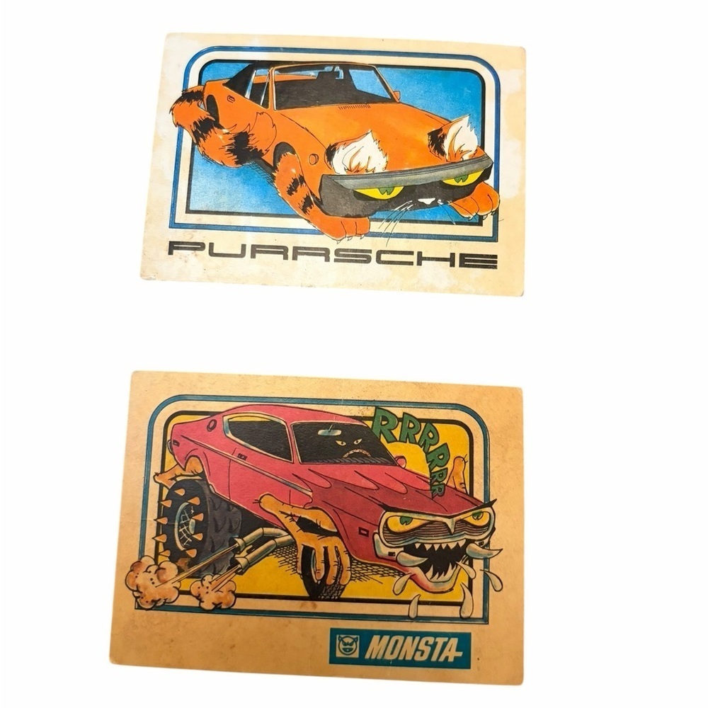 Monster Car Trading Cards – PURRSCHE & MONSTA Duo